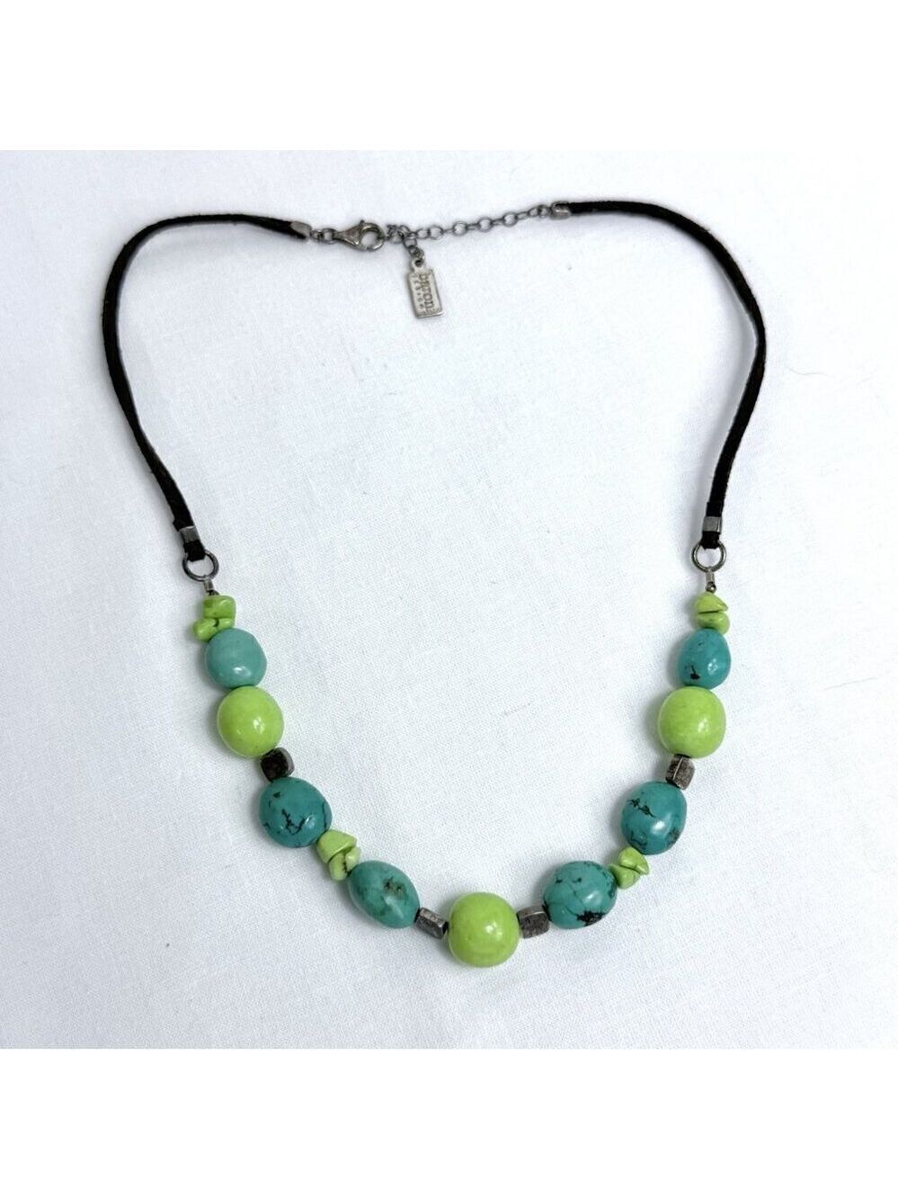 Baroni Designs Sterling Silver 925 Howlite Necklace